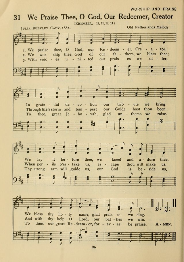 Hymnal for American Youth page 25