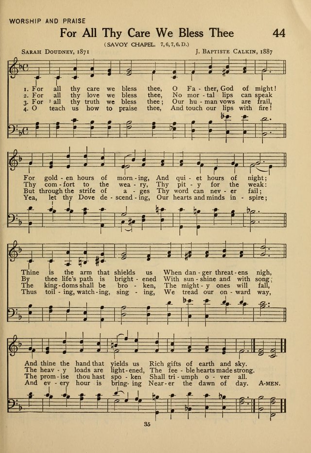 Hymnal for American Youth page 36