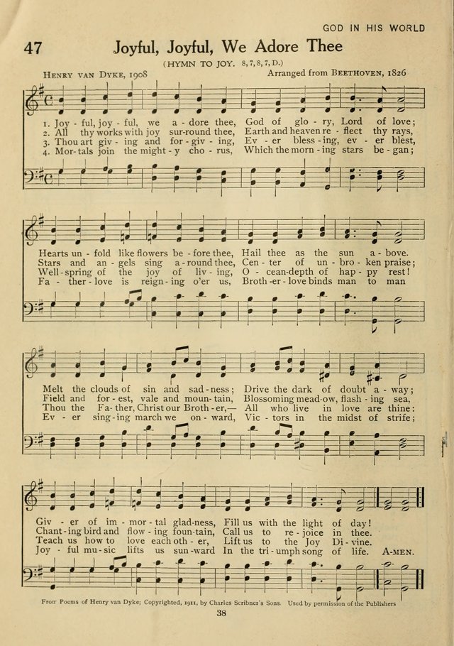Hymnal for American Youth page 39
