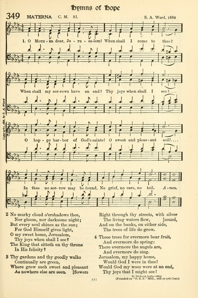 Hymns for the Church page 260