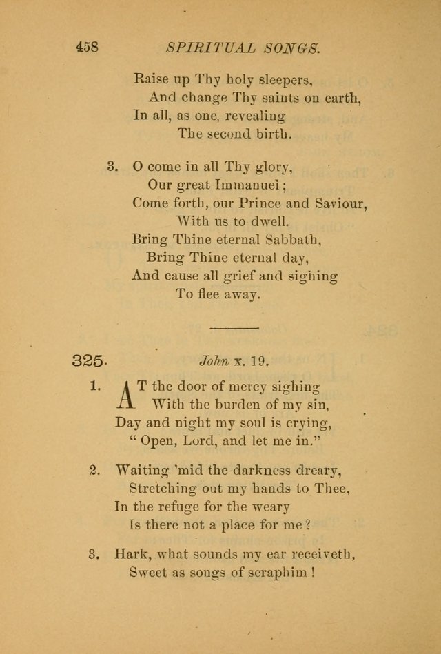 Hymns for the Church on Earth: being three hundred and sixty-six hymns and spiritual songs. (For the most part of modern date.) (New Ed.) page 460