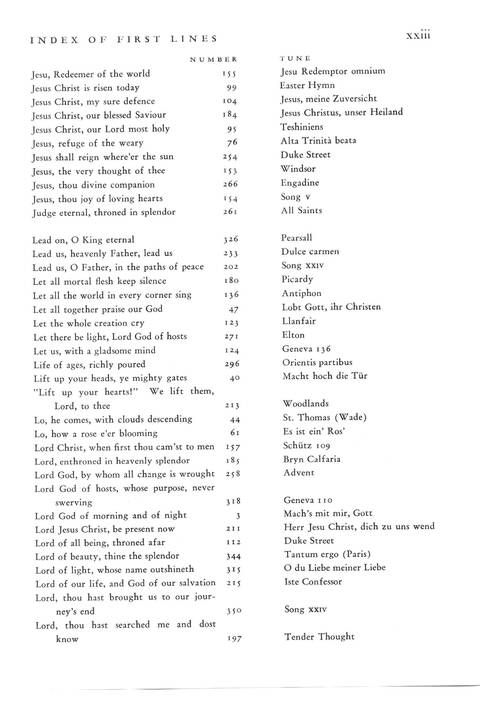 Hymnal for Colleges and Schools page xxiii