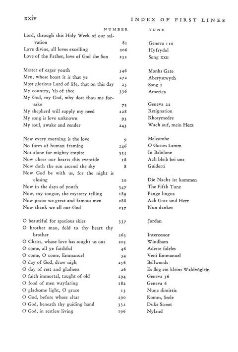 Hymnal for Colleges and Schools page xxiv