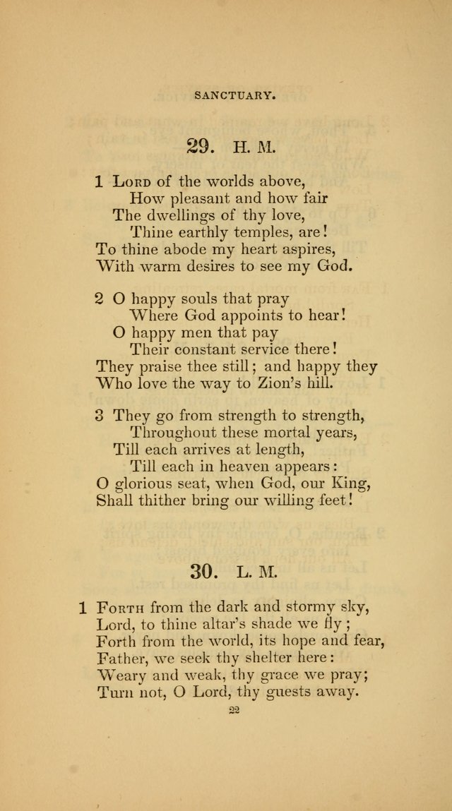 Hymns for the Church of Christ (3rd thousand) page 22