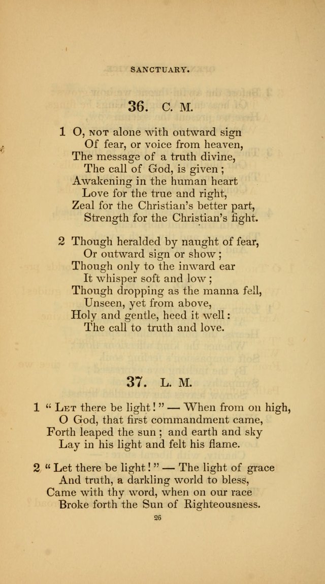Hymns for the Church of Christ (3rd thousand) page 26
