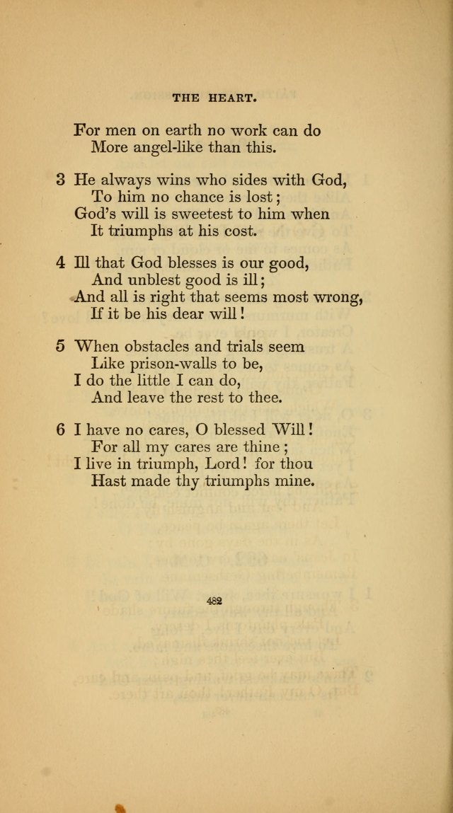 Hymns for the Church of Christ (3rd thousand) page 482