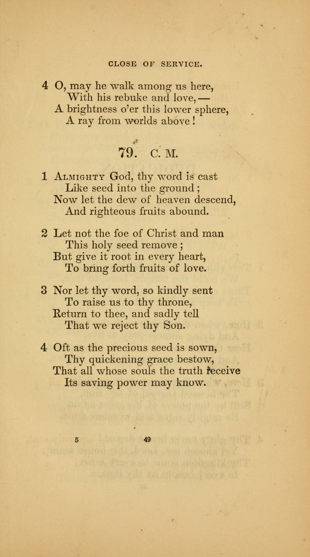 Hymns for the Church of Christ (3rd thousand) page 49