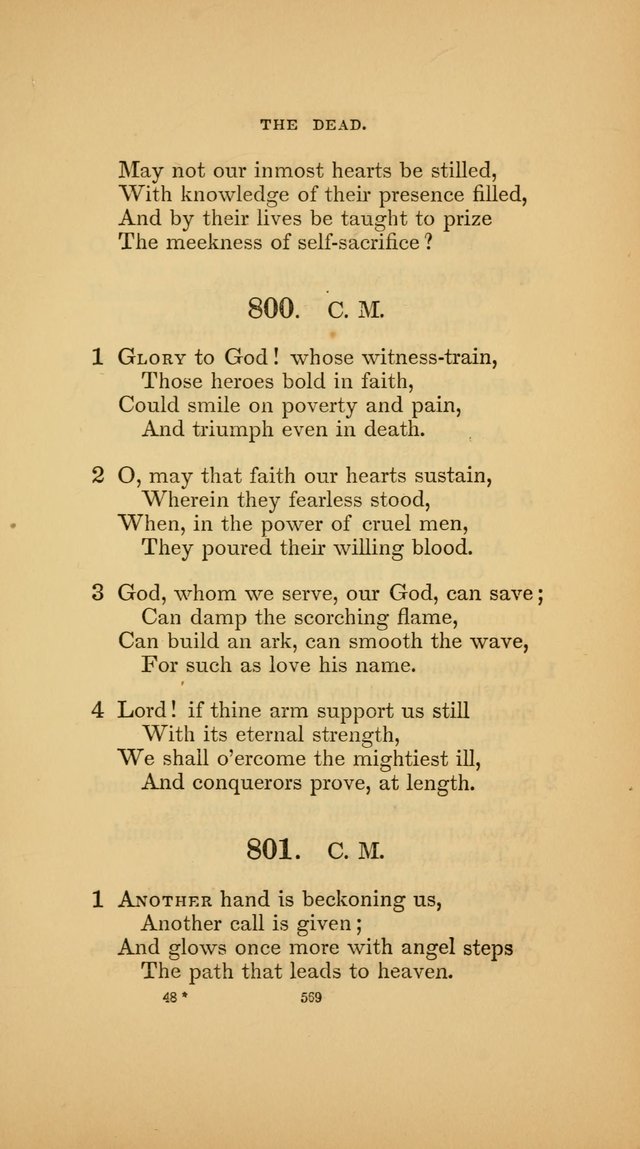 Hymns for the Church of Christ (3rd thousand) page 569