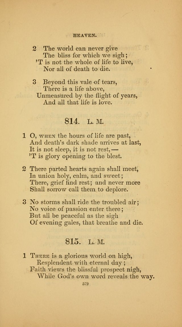 Hymns for the Church of Christ (3rd thousand) page 579