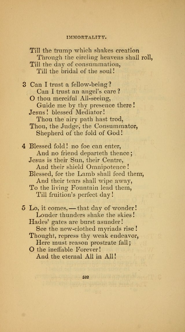 Hymns for the Church of Christ (3rd thousand) page 582