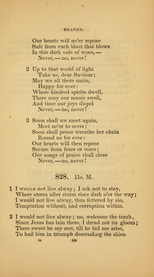 Hymns for the Church of Christ (3rd thousand) page 589