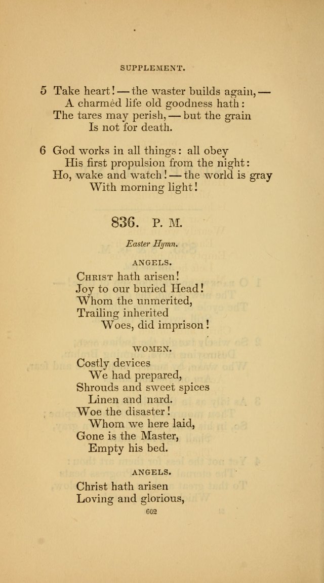 Hymns for the Church of Christ (3rd thousand) page 602