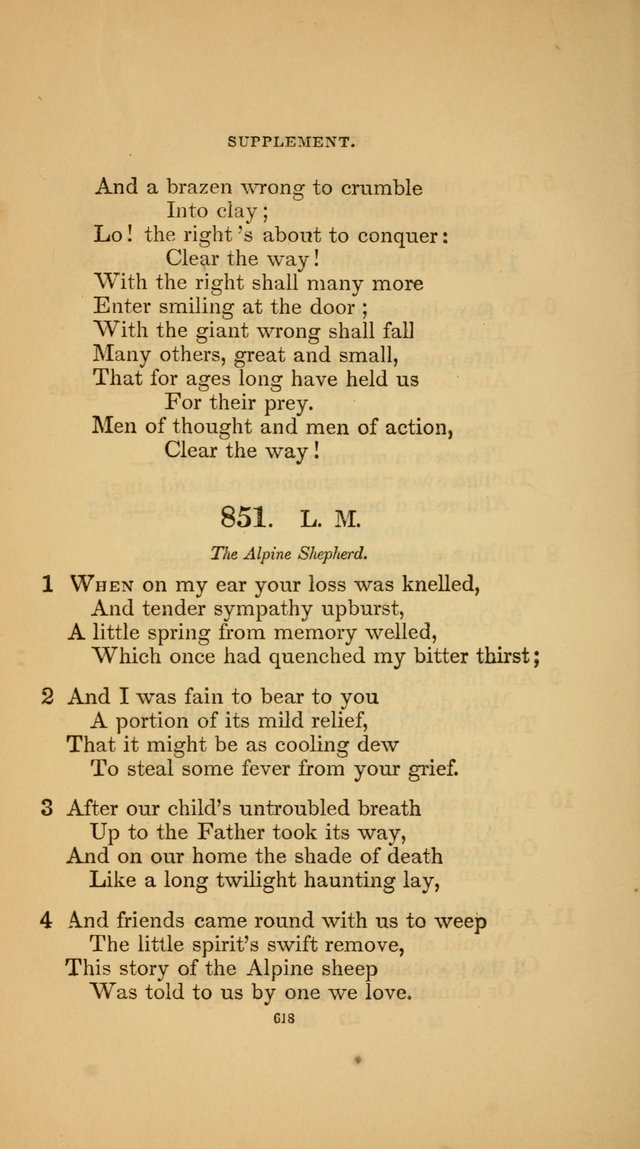 Hymns for the Church of Christ (3rd thousand) page 618
