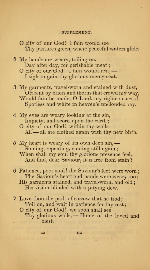 Hymns for the Church of Christ (3rd thousand) page 625