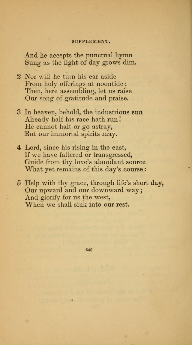 Hymns for the Church of Christ (3rd thousand) page 640
