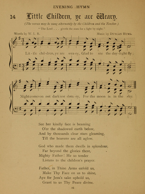 Hymns for Elementary Schools: original and selected page 16