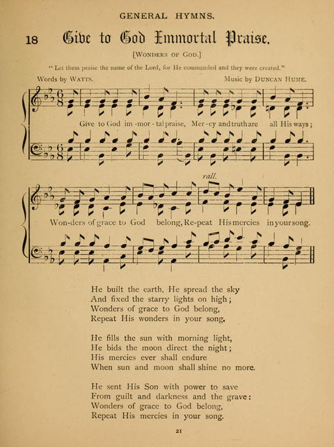 Hymns for Elementary Schools: original and selected page 21