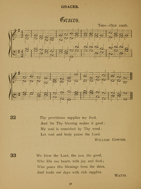 Hymns for Elementary Schools: original and selected page 32