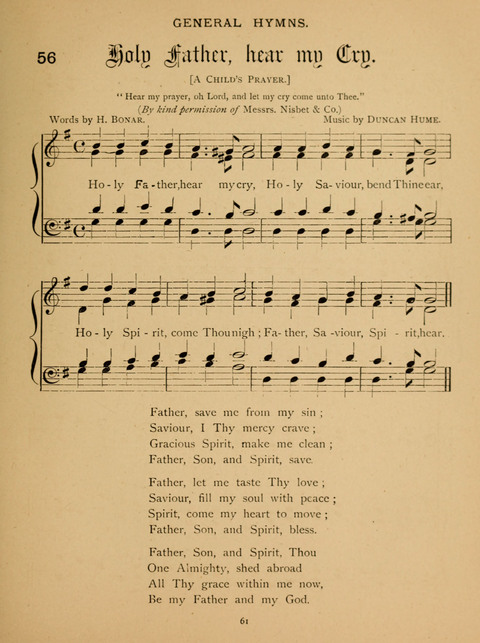 Hymns for Elementary Schools: original and selected page 61