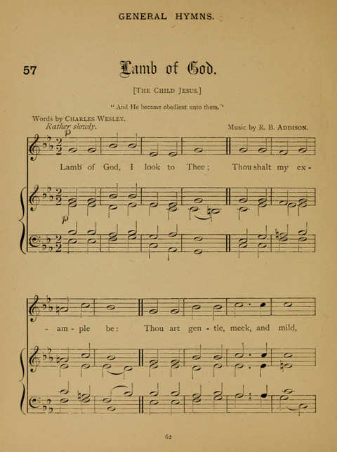 Hymns for Elementary Schools: original and selected page 62