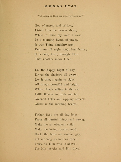 Hymns for Elementary Schools: original and selected page 9