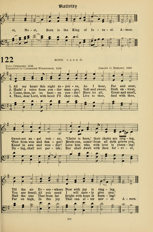 Hymns for the Living Age page 101