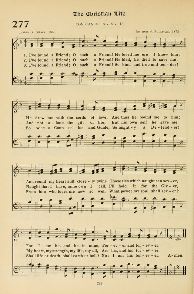 Hymns for the Living Age page 222