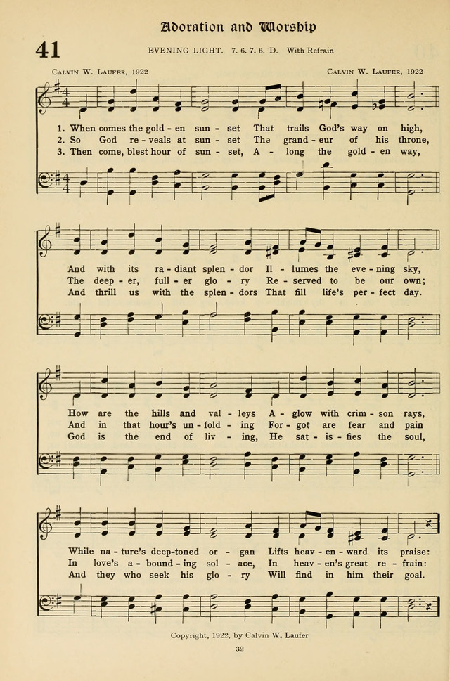 Hymns for the Living Age page 32
