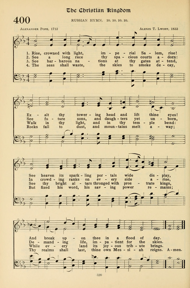 Hymns for the Living Age page 320