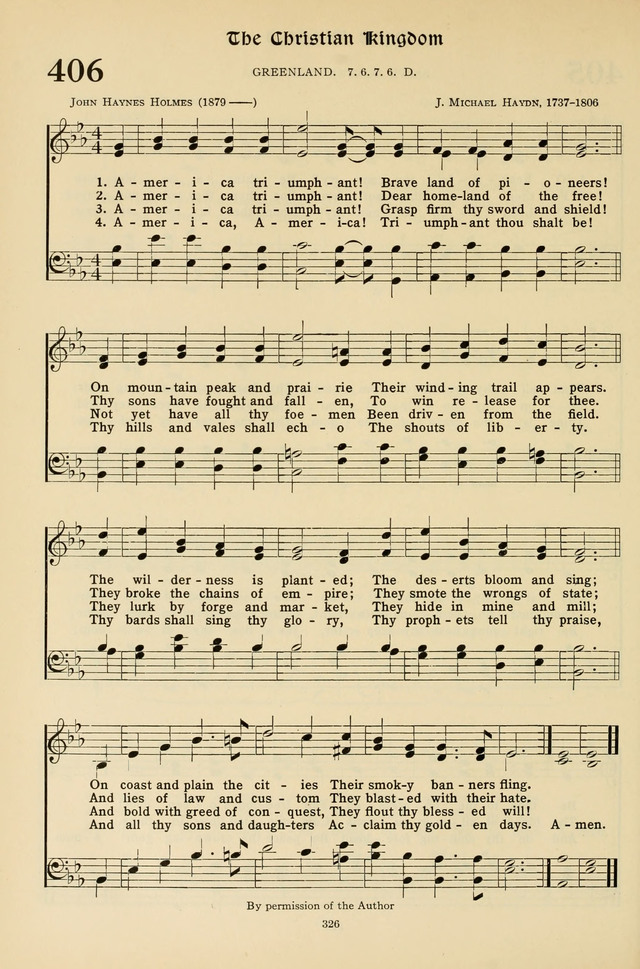 Hymns for the Living Age page 326