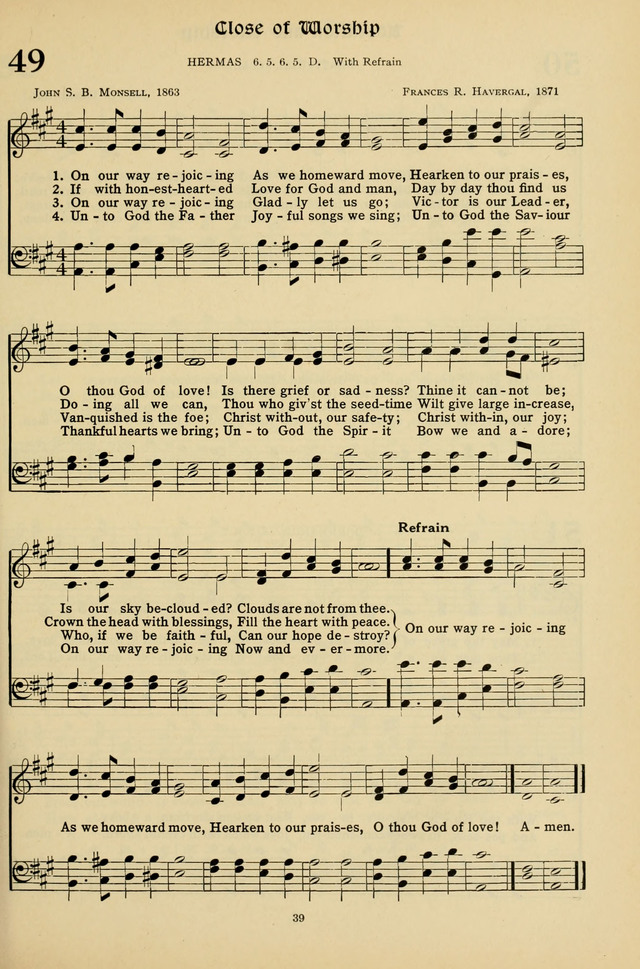 Hymns for the Living Age page 39