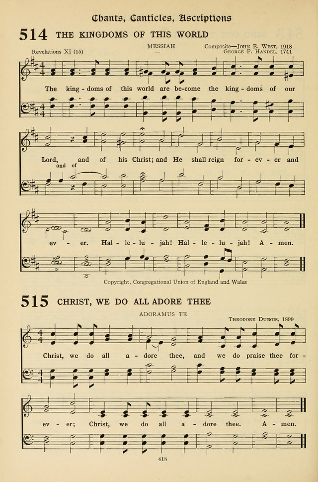 Hymns for the Living Age page 418