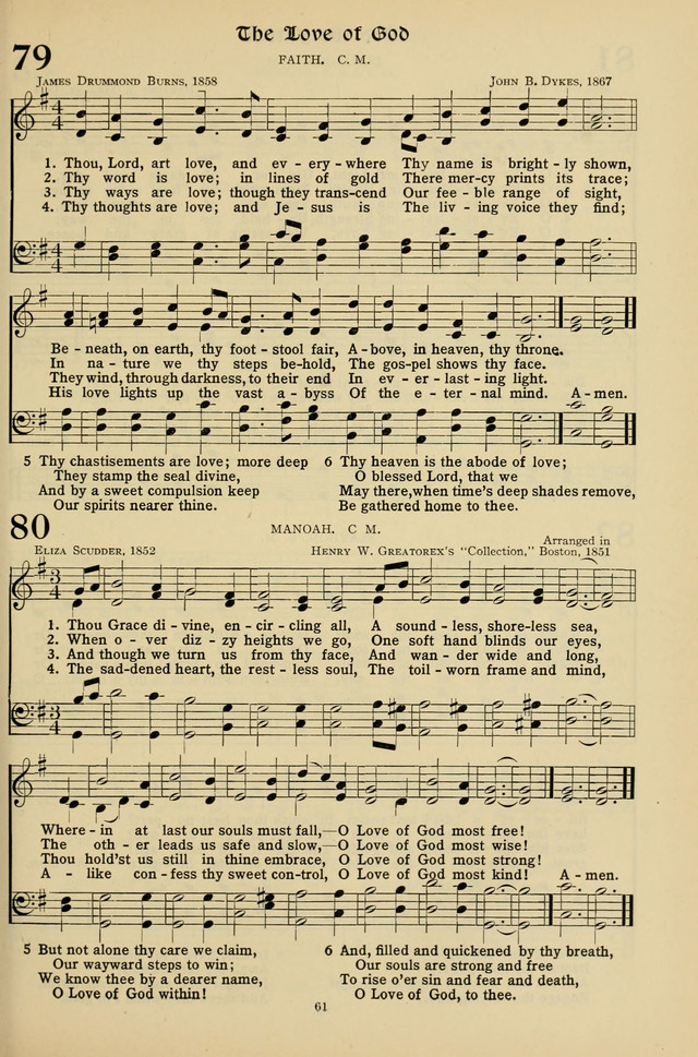 Hymns for the Living Age page 61