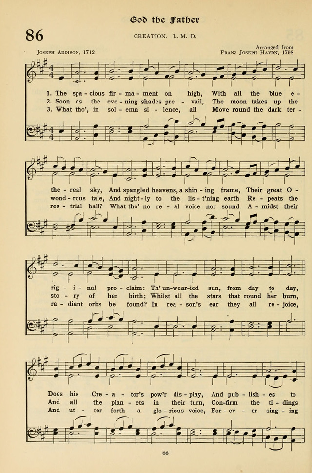 Hymns for the Living Age page 66