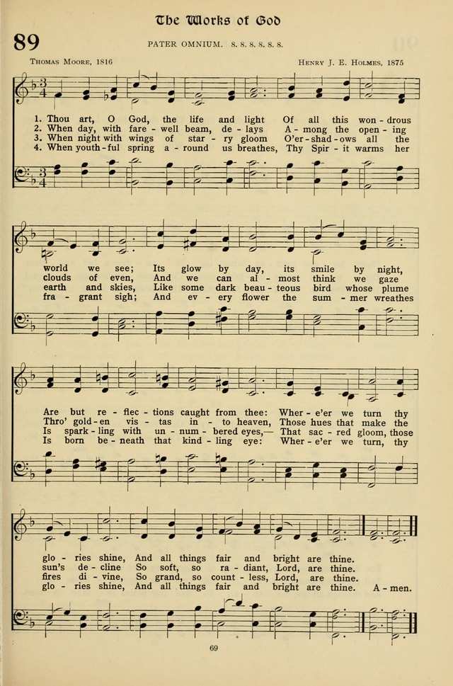 Hymns for the Living Age page 69