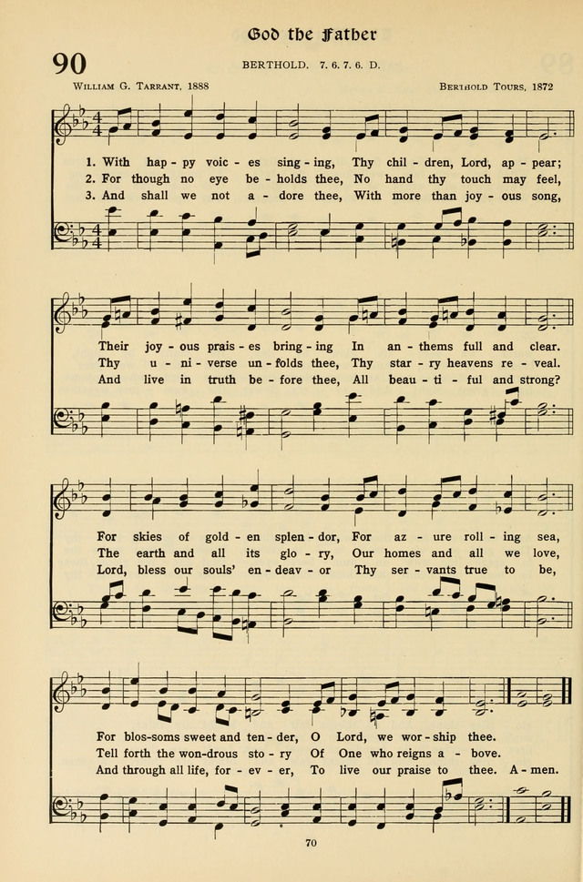 Hymns for the Living Age page 70