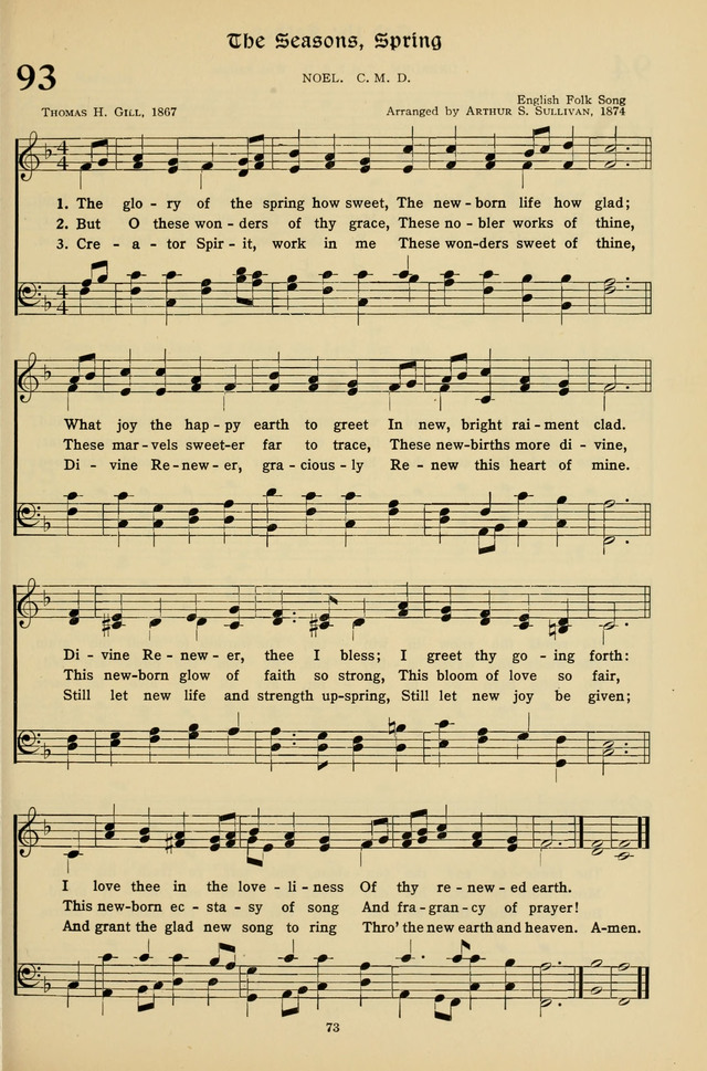 Hymns for the Living Age page 73
