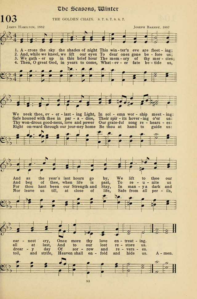 Hymns for the Living Age page 83