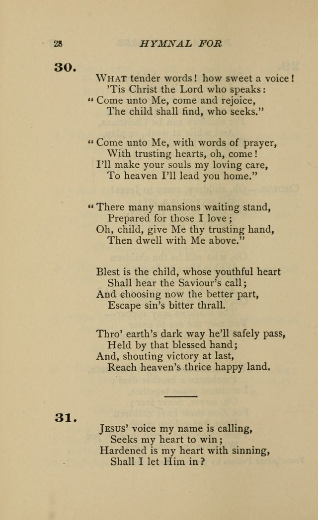 Hymnal for Primary Classes: a collection of hymns and tunes, recitations and exercises, being a manual for primary Sunday-schools (Words ed.) page 25