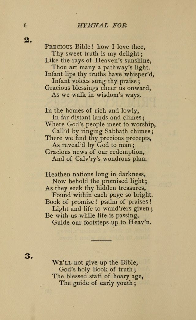 Hymnal for Primary Classes: a collection of hymns and tunes, recitations and exercises, being a manual for primary Sunday-schools (Words ed.) page 3