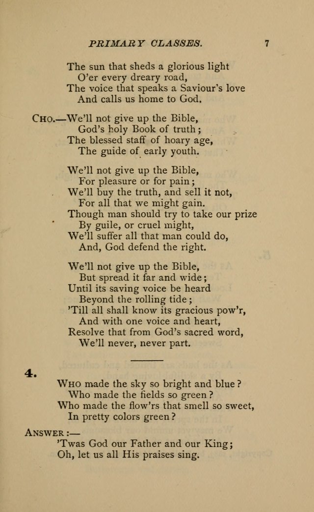 Hymnal for Primary Classes: a collection of hymns and tunes, recitations and exercises, being a manual for primary Sunday-schools (Words ed.) page 4