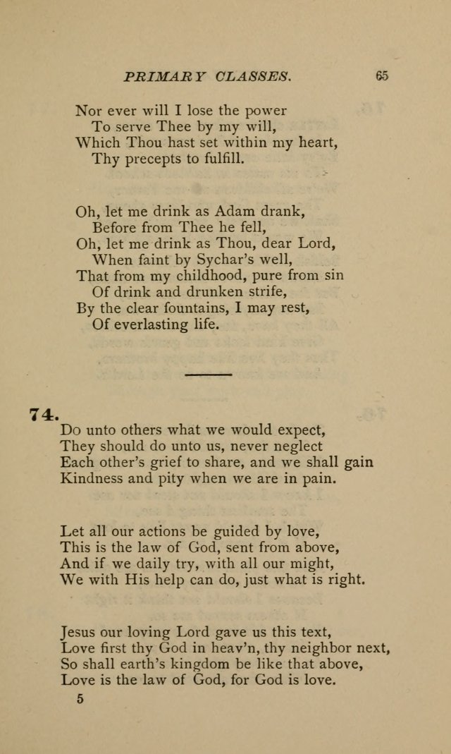 Hymnal for Primary Classes: a collection of hymns and tunes, recitations and exercises, being a manual for primary Sunday-schools (Words ed.) page 62