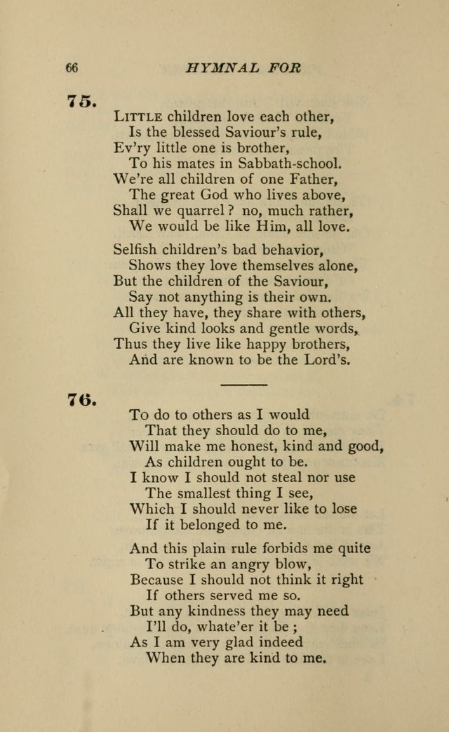 Hymnal for Primary Classes: a collection of hymns and tunes, recitations and exercises, being a manual for primary Sunday-schools (Words ed.) page 63