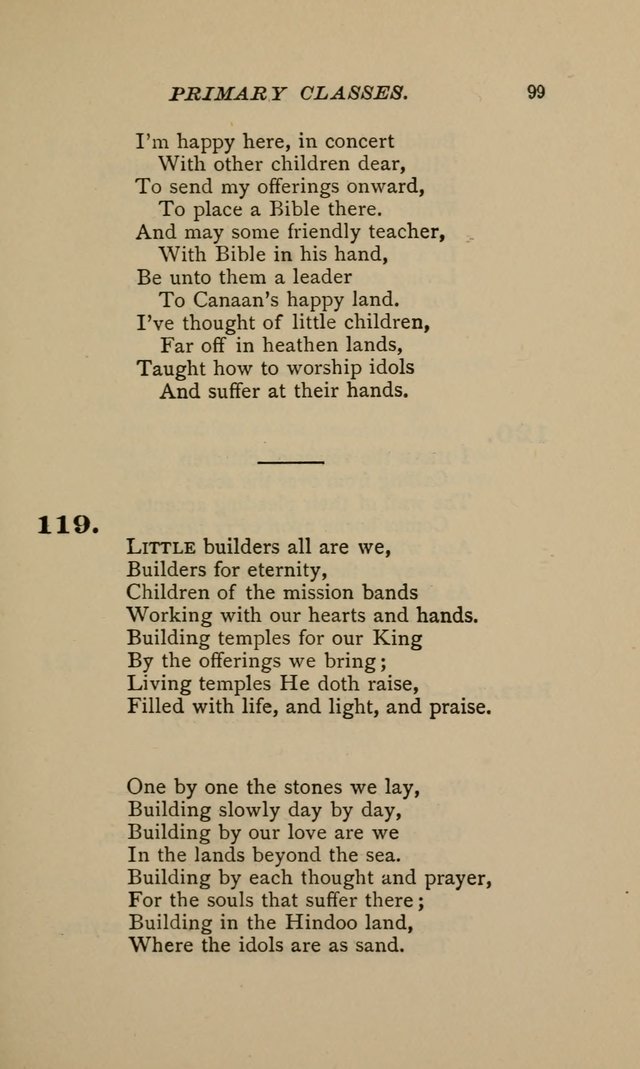 Hymnal for Primary Classes: a collection of hymns and tunes, recitations and exercises, being a manual for primary Sunday-schools (Words ed.) page 96