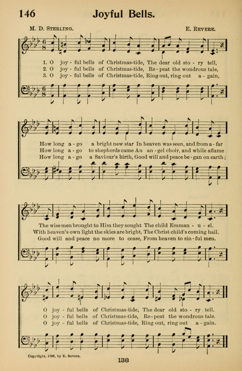 Hymnal for Primary Classes: a collection of hymns and tunes, recitations and exercises, being a manual for primary Sunday-schools (With Tunes)) page 138