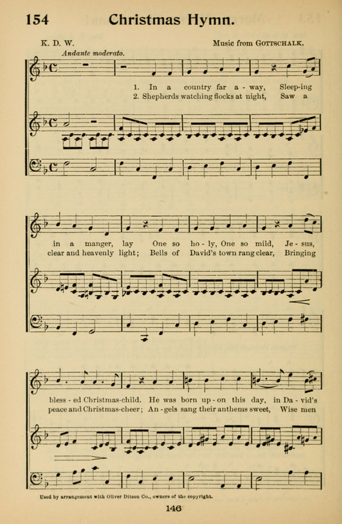 Hymnal for Primary Classes: a collection of hymns and tunes, recitations and exercises, being a manual for primary Sunday-schools (With Tunes)) page 146
