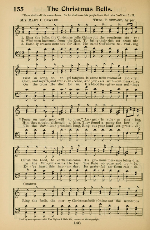 Hymnal for Primary Classes: a collection of hymns and tunes, recitations and exercises, being a manual for primary Sunday-schools (With Tunes)) page 148