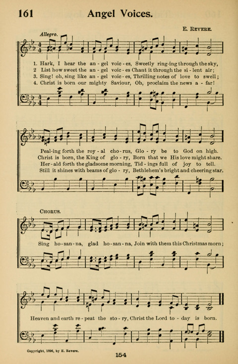 Hymnal for Primary Classes: a collection of hymns and tunes, recitations and exercises, being a manual for primary Sunday-schools (With Tunes)) page 154