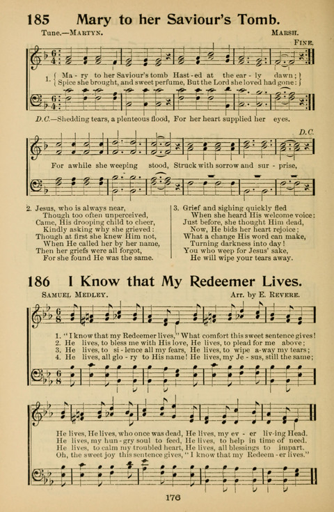 Hymnal for Primary Classes: a collection of hymns and tunes, recitations and exercises, being a manual for primary Sunday-schools (With Tunes)) page 178