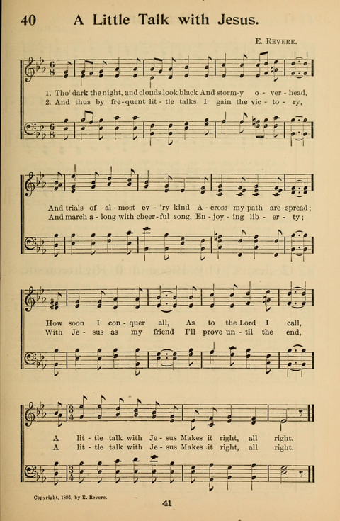 Hymnal for Primary Classes: a collection of hymns and tunes, recitations and exercises, being a manual for primary Sunday-schools (With Tunes)) page 41